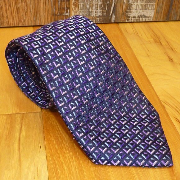 Jones New York Men's Purple Tie - Picture 1 of 7